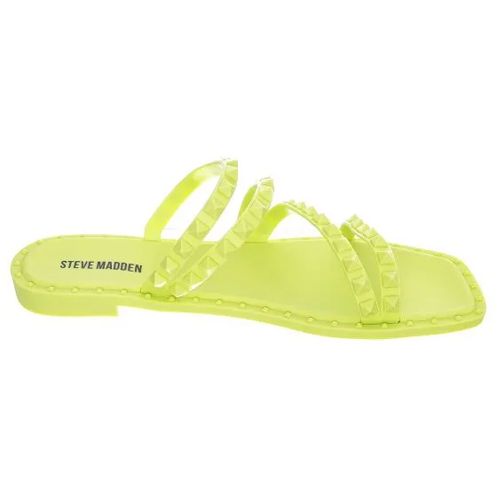 Steve Madden Womens Skyler-J Lime Sandals