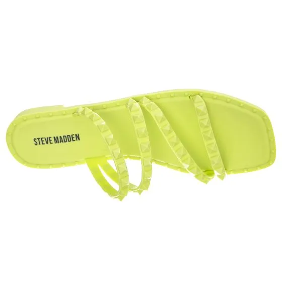 Steve Madden Womens Skyler-J Lime Sandals