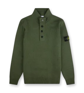 Stone Island    Green Knit Sweater