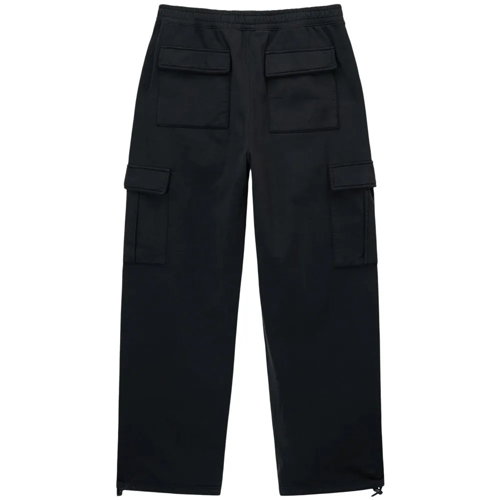 STSSY SPORT CARGO FLEECE PANT // BLACK