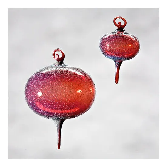 Sugar Beet Red Glass Ornament