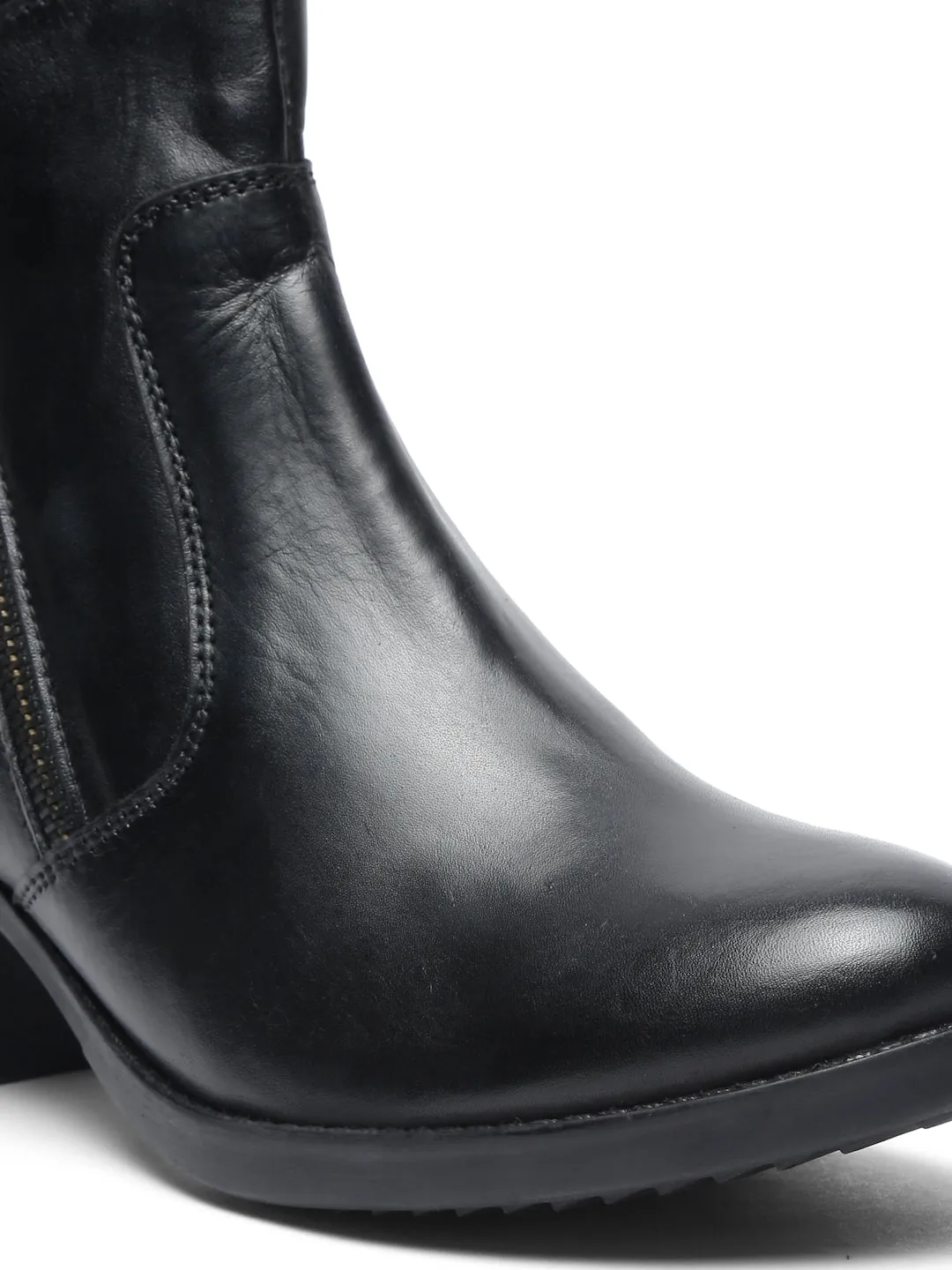 Teakwood Genuine Leather Black Women's Boots