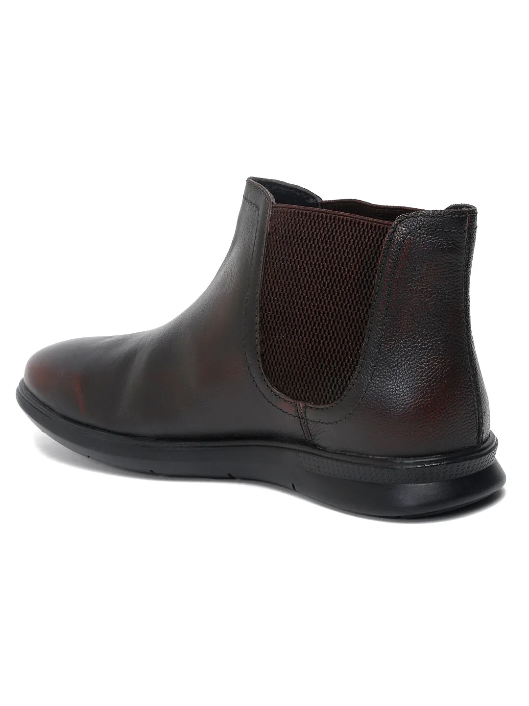 Teakwood Leather Men Solid Single Monk Chelsea Boots