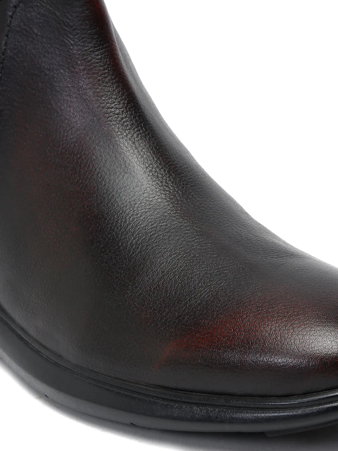 Teakwood Leather Men Solid Single Monk Chelsea Boots