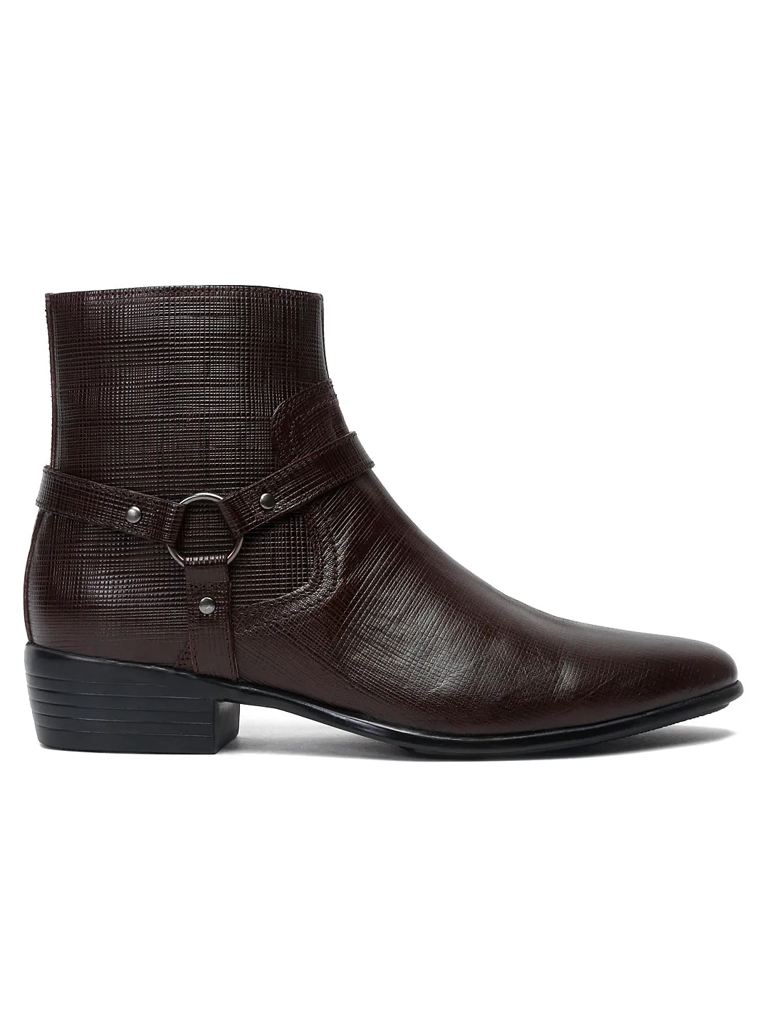 Teakwood Leather Men Textured Cowboy Boots