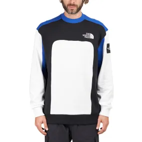 The North Face BB Cut & Sew Crew (White / Blue / Black)