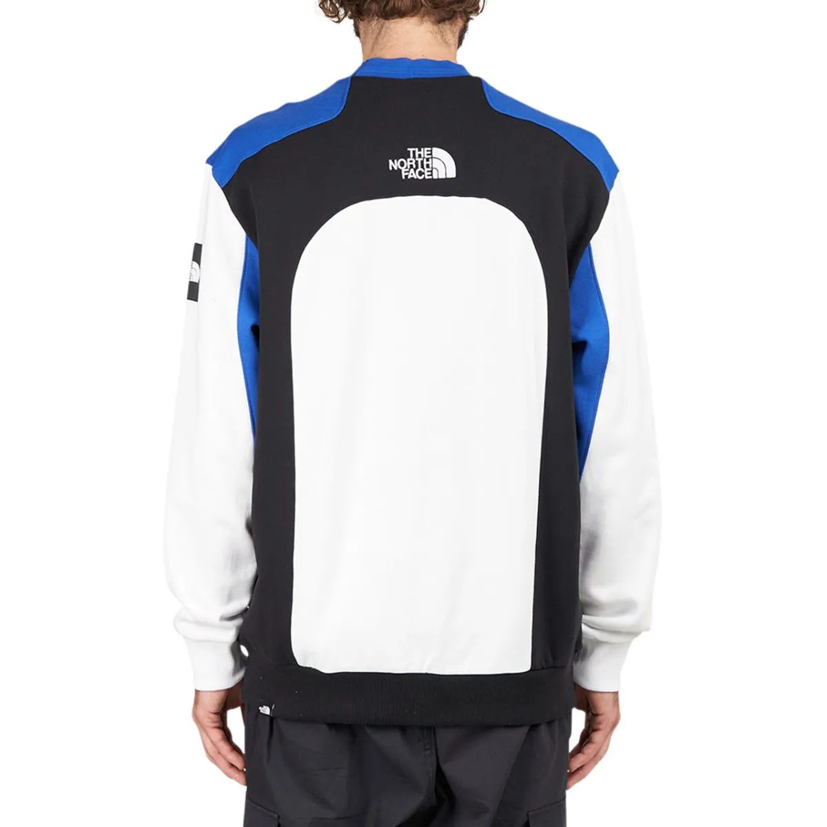 The North Face BB Cut & Sew Crew (White / Blue / Black)