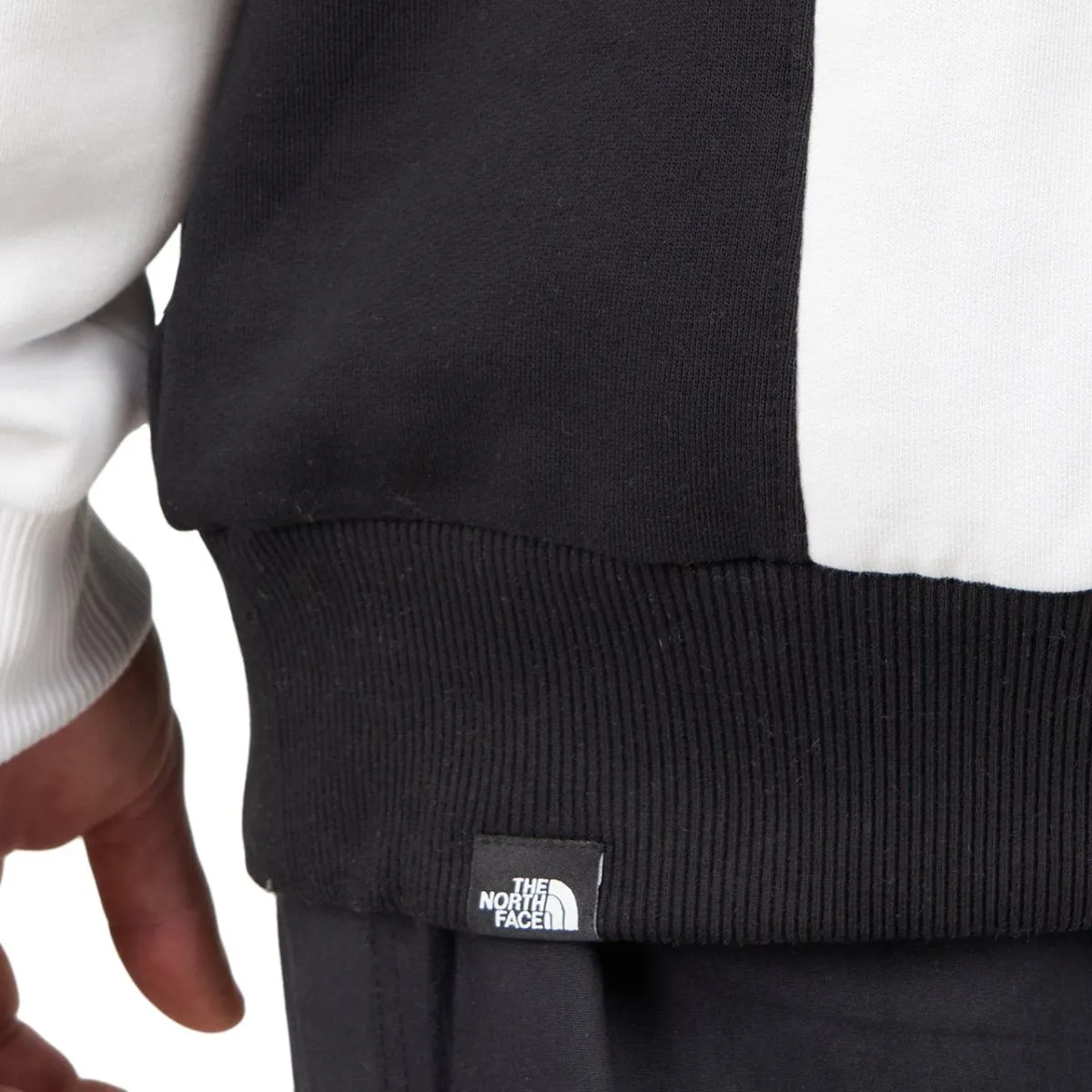 The North Face BB Cut & Sew Crew (White / Blue / Black)