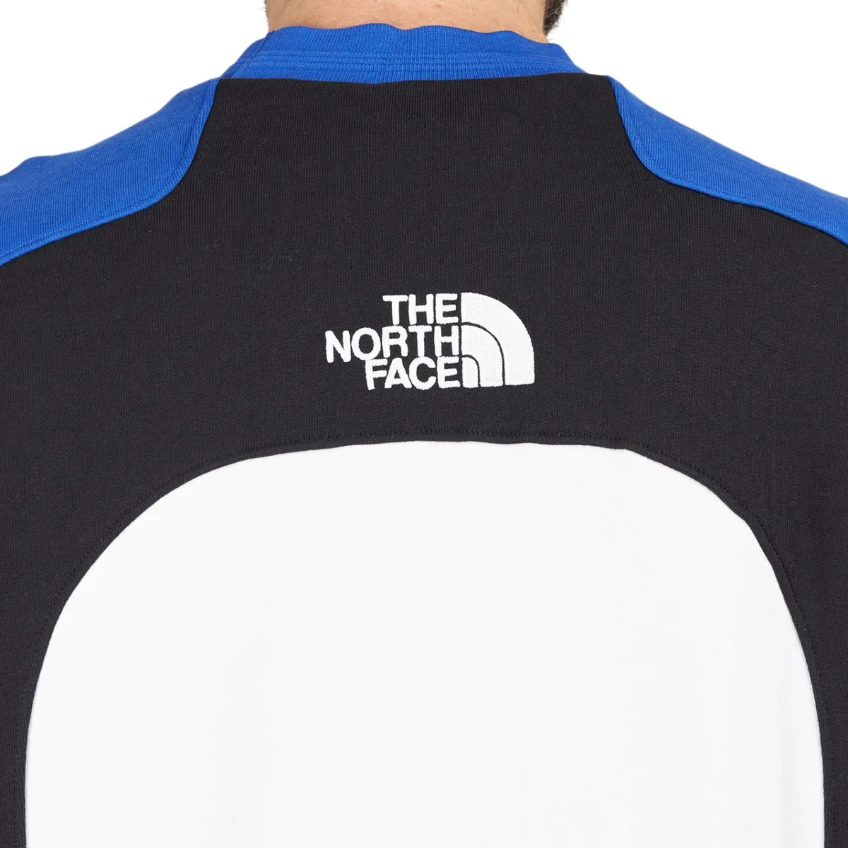 The North Face BB Cut & Sew Crew (White / Blue / Black)