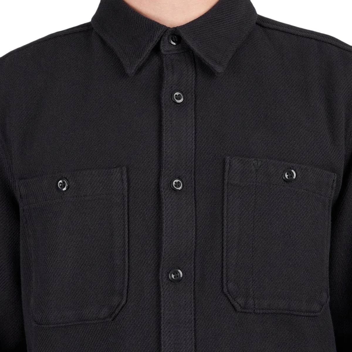 The North Face M Valley Twill-Flanell Shirt (Black)