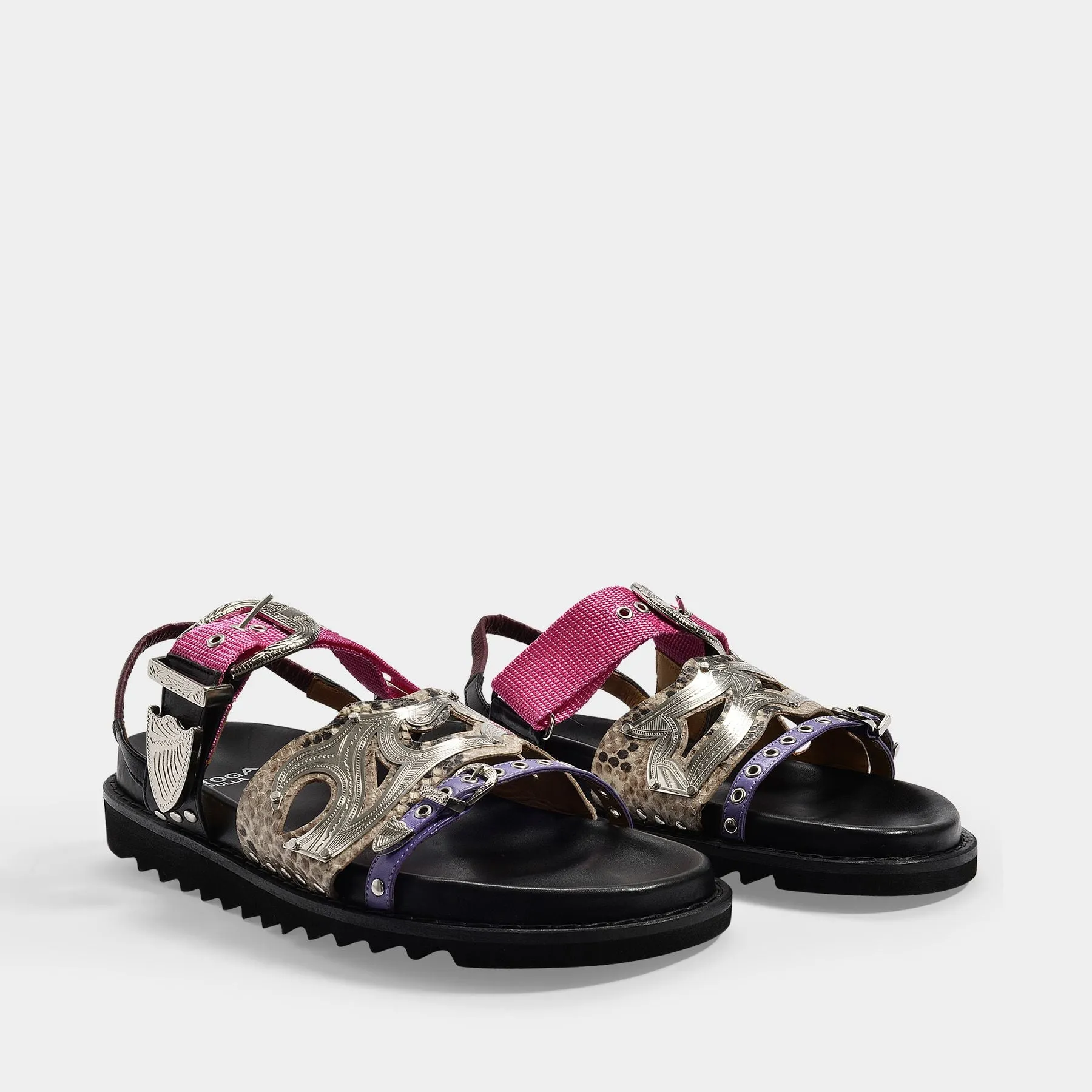 Toga Pulla  Aj1018 Sandals - Toga Pulla - Black - Leather