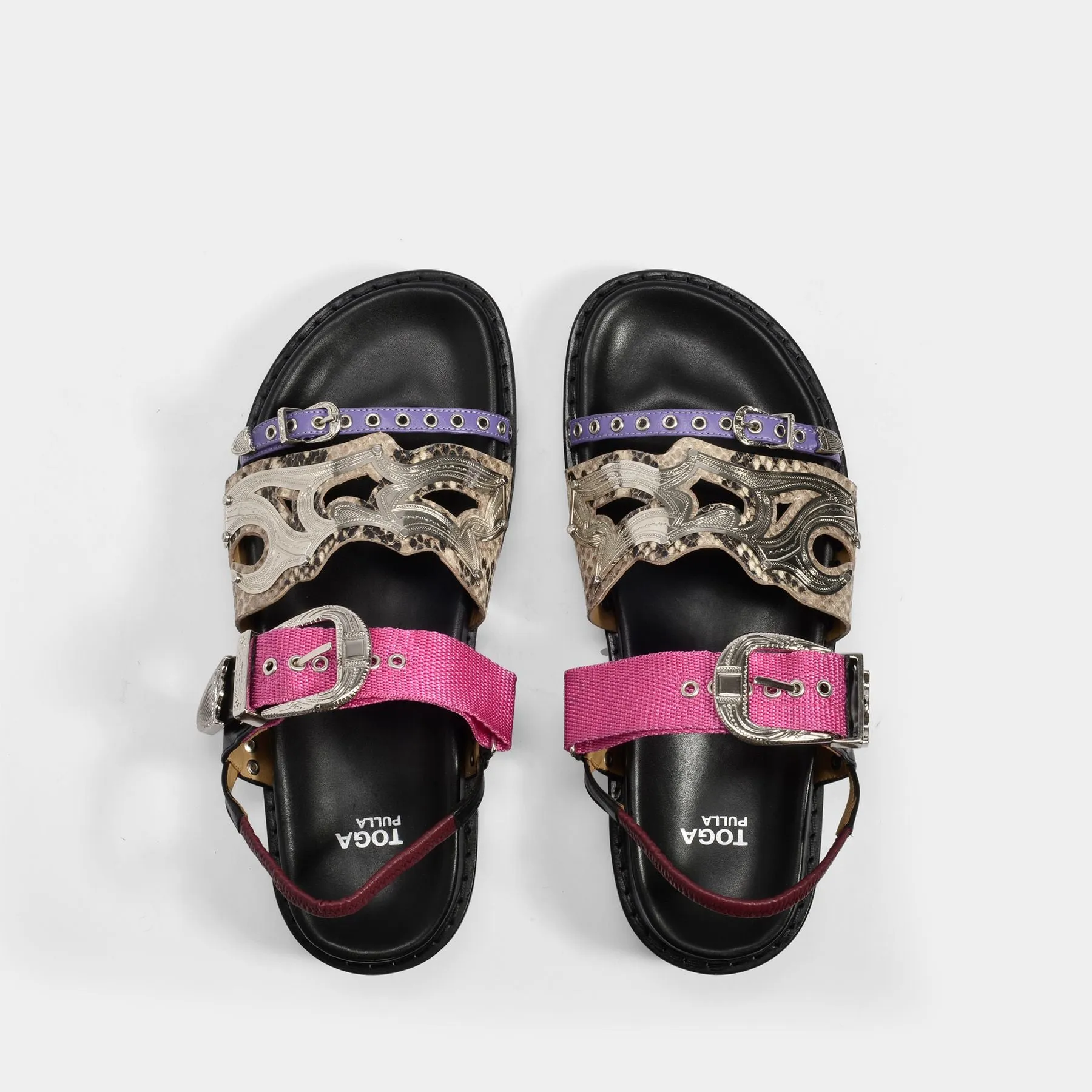 Toga Pulla  Aj1018 Sandals - Toga Pulla - Black - Leather