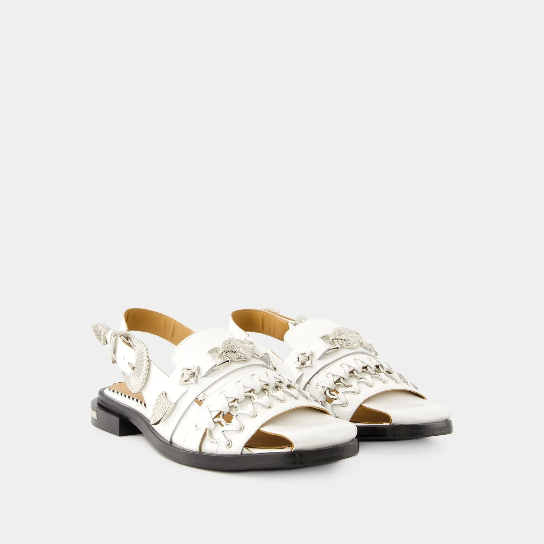 Toga Pulla  Aj1312 Sandals - Toga Pulla - Leather - White