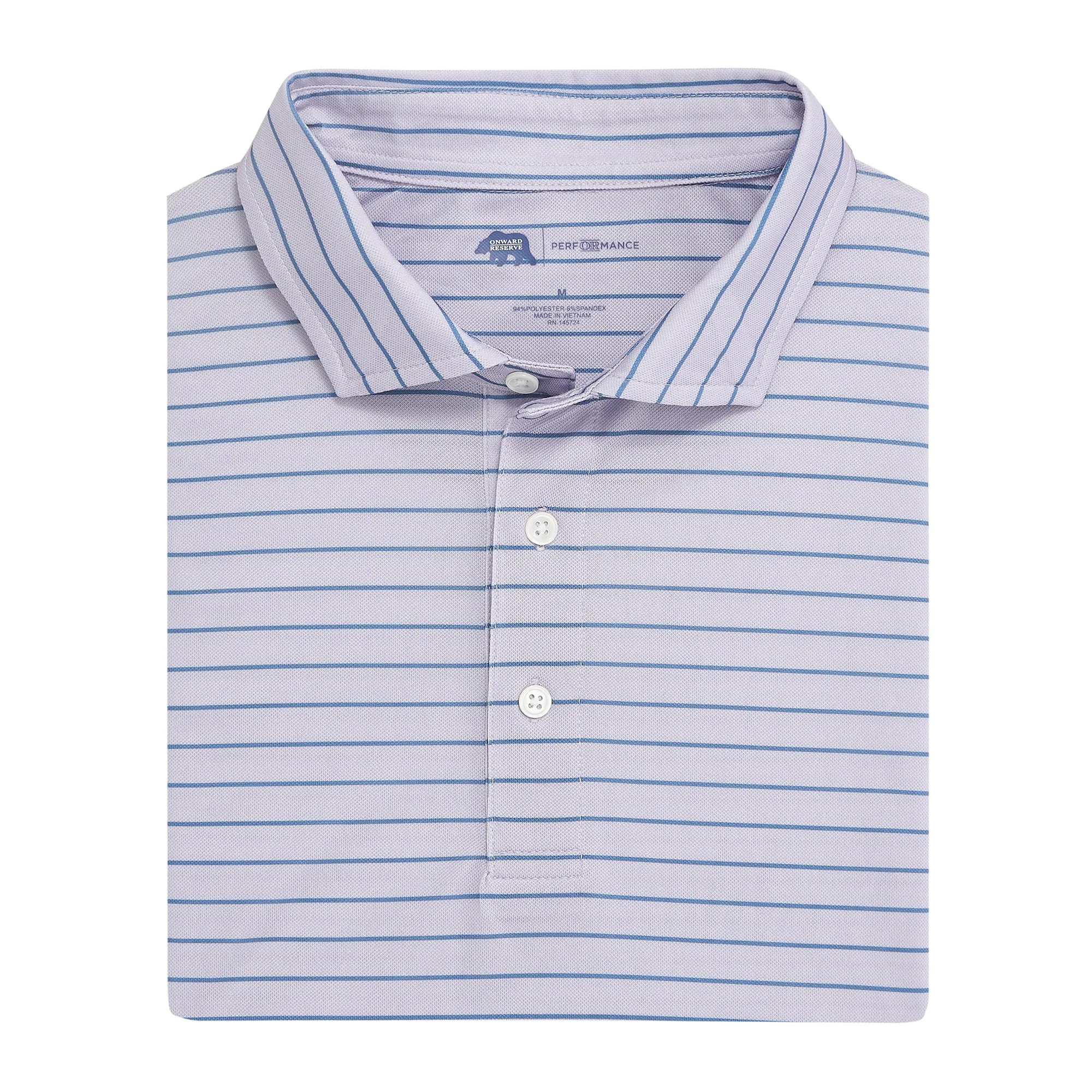 Tourney Stripe Performance Pique Polo