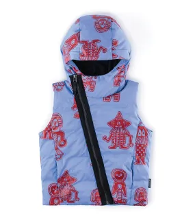 tribal dancers hooded down vest