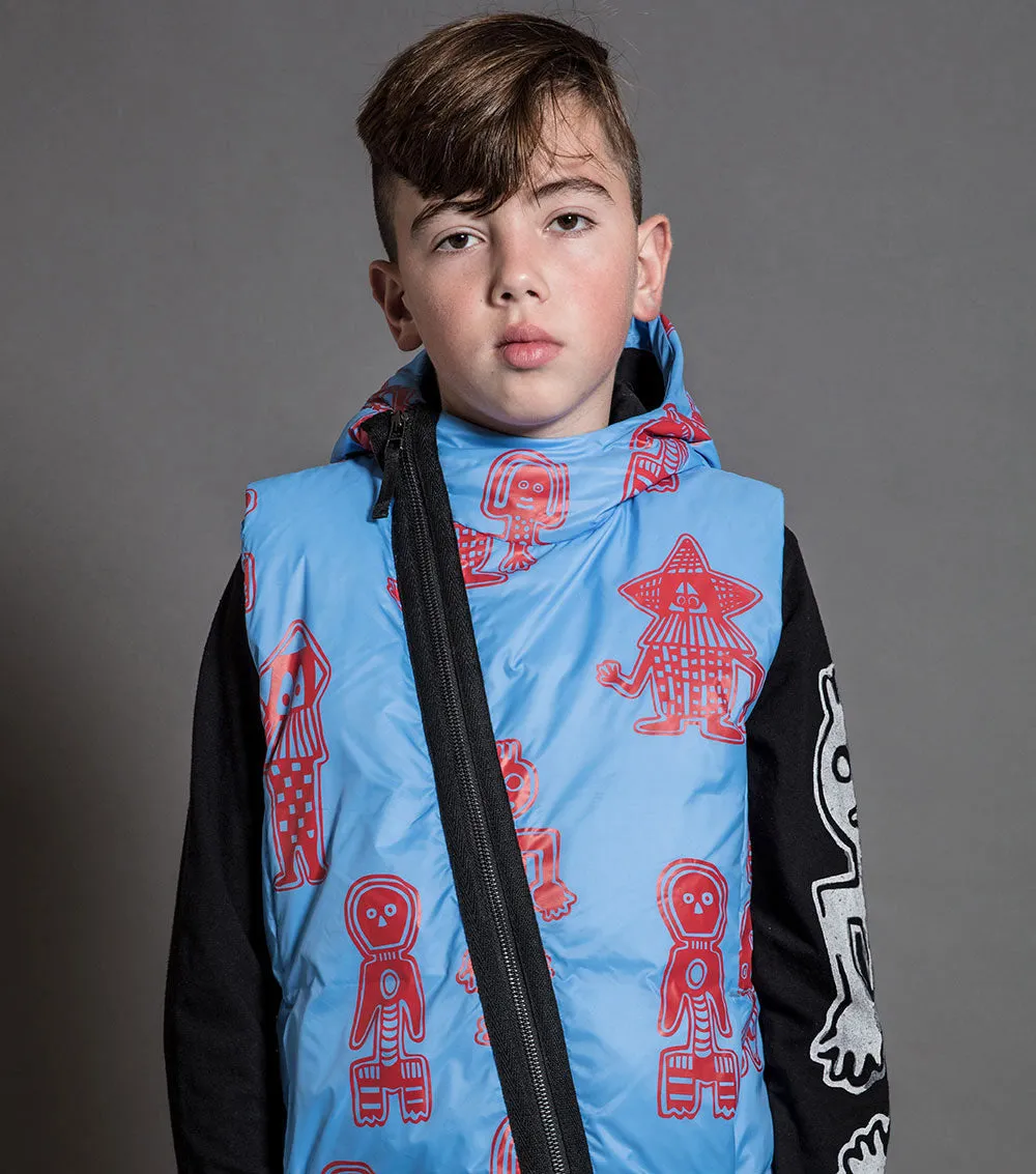 tribal dancers hooded down vest