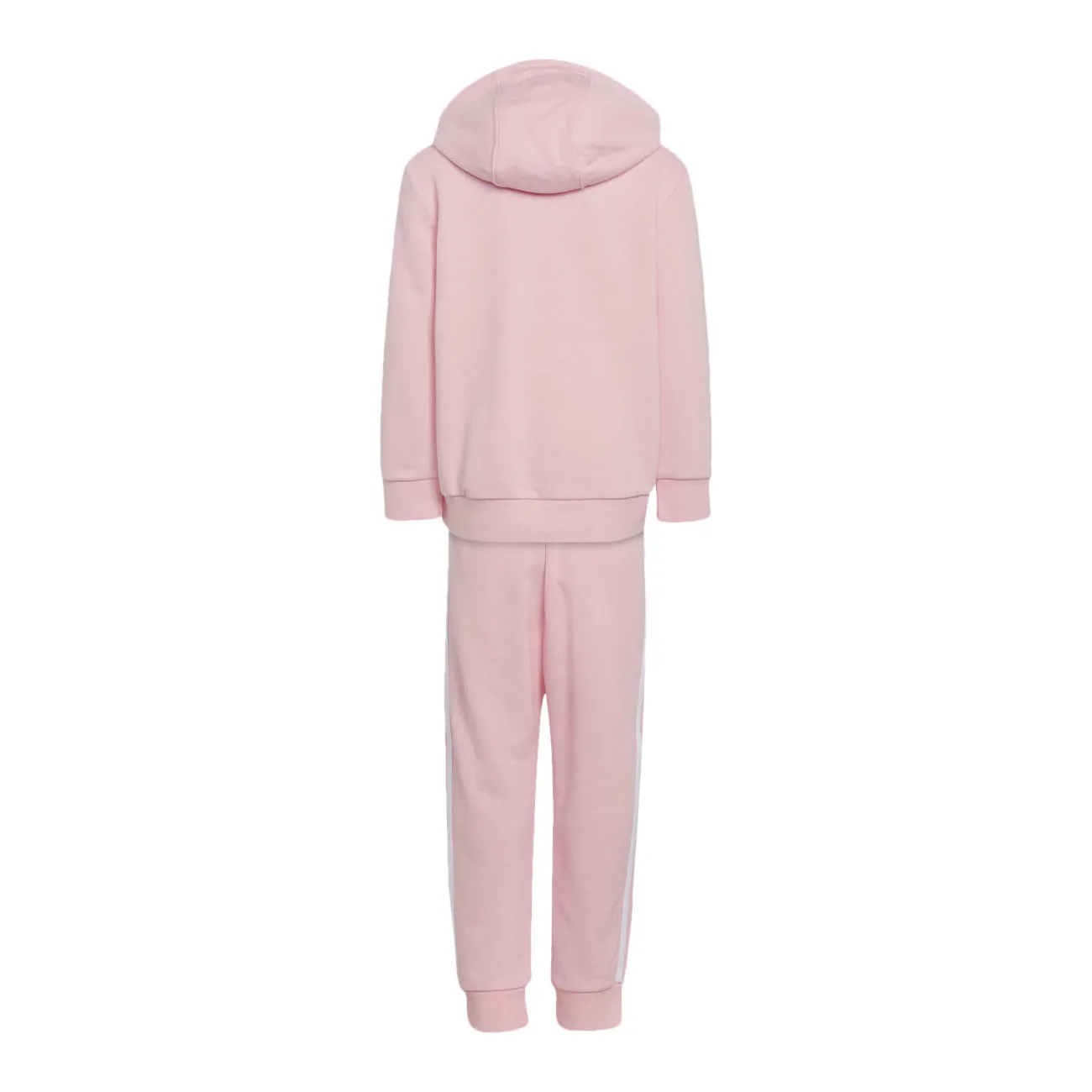 TUTA INTERA CON CAPPUCCIO E BANDE LATERALI MAXI LOGO Bambina True Pink White