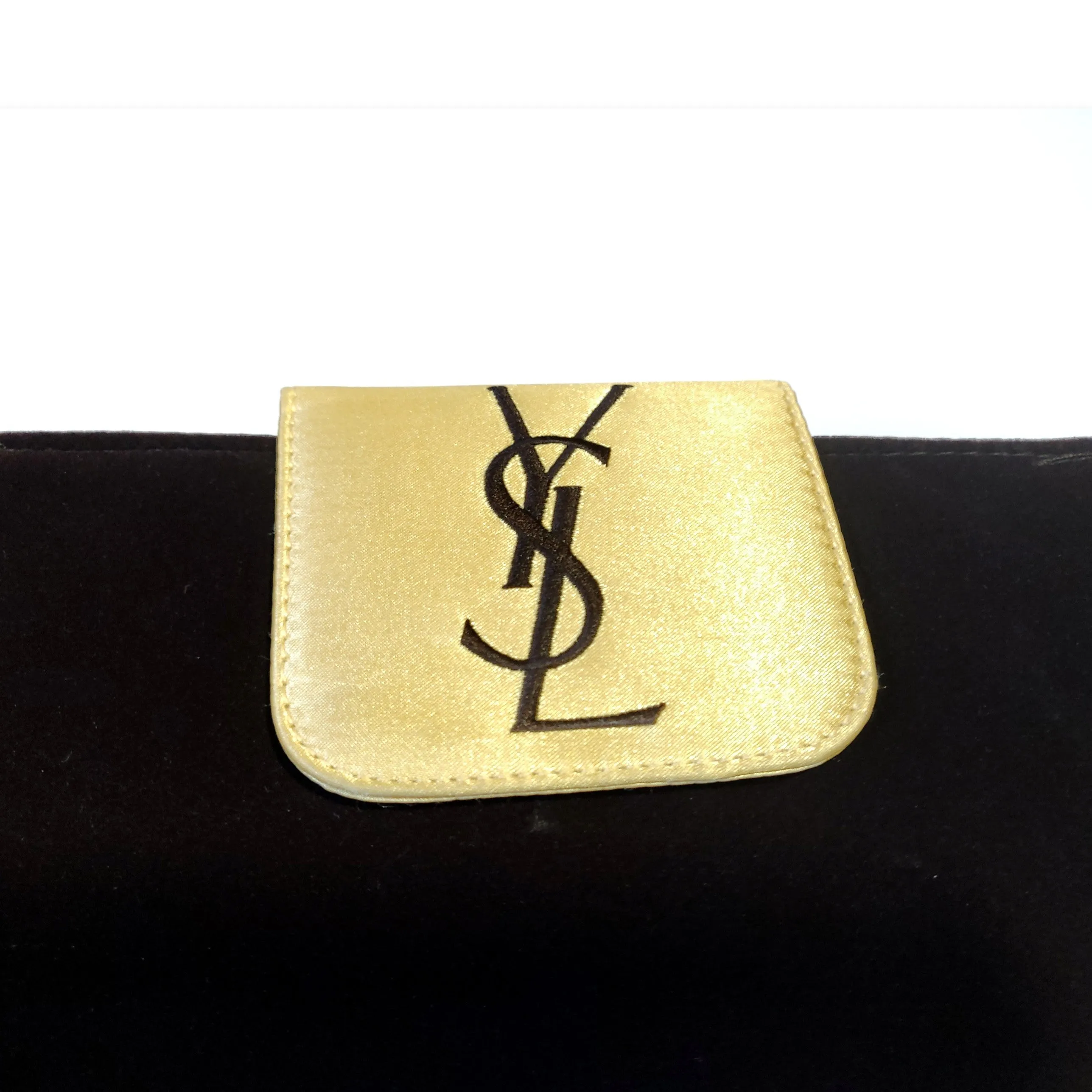 Vintage brown YSL pouch