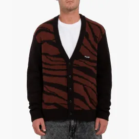 VOLCOM CARDIGAN ANARCHIETOUR BLACK & BROWN - A0732303